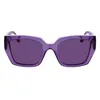 Image de KARL LAGERFELD Women's Sunglasses KL6143S - Lavender with Solid Violet Lens