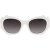 Image de KARL LAGERFELD Women's Sunglasses KL6146S - White with Gradient Smoke Lens