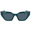 Image de Karl Lagerfeld KL6145S 300 Green Sunglasses Woman Iniettato, Cat Eye, 54