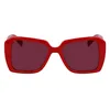 Image de KARL LAGERFELD Women's Sunglasses KL6140S - Red with Solid Wine Lens