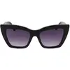 Image de KARL LAGERFELD Women's Sunglasses KL6158S - Black with Gradient Grey Lens