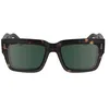 Image de Calvin Klein Men's Sunglasses CK23538S - Dark Havana with Solid Green Lens