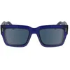 Image de CALVIN KLEIN lunettes, modèle CK23538S, couleur bleu, verre 55 mm, pont 18 mm