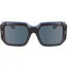 Image de Calvin Klein Women's Sunglasses CK23536S - Brown with Solid Blue Lens