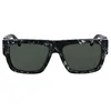 Image de Calvin Klein Jeans CKJ23654S 073 Black/White Sunglasses Man Acetato, Rectangle, 56