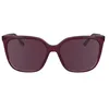Image de Calvin Klein Women's Sunglasses CK24509S - Cherry/Rose with Solid Wine Lens