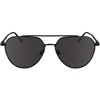 Image de Calvin Klein Unisex Adult Sunglasses CK24100S - Matte Black with Solid Smoke Lens