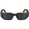 Image de Calvin Klein Unisex Adult Sunglasses CK24500S - Black/Charcoal with Solid Grey Lens