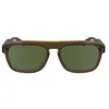 Image de Calvin Klein Men's Sunglasses CK24504S - Brown with Solid Green Lens