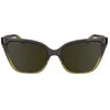 Image de Calvin Klein Women's Sunglasses CK24507S - Violet/Beige with Solid Brown Lens