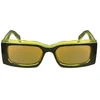 Image de CALVIN KLEIN JEANS Unisex Adult Sunglasses CKJ24604S - Grey/Yellow with Solid Ocher Flash Lens