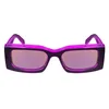 Image de CALVIN KLEIN JEANS Unisex Adult Sunglasses CKJ24604S - Grey/Fuchsia with Solid Pink Flash Lens