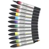 Image de Winsor & Newton Promarker Watercolour  Set 12 Marqueurs Tons Basiques