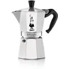 Image de Bialetti - Moka Express: La Cafetière Expresso Iconique, Le Vrai Café Italien, Cafetière 6 Tasses (270 ML), Aluminium, Argenté