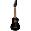 Image de Fender Venice Ukulélé soprano Noir, Incluant des Cours Virtuels Gratuits sur Fender Play, Super Portable et Immédiatement Utilisable