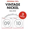 Image de Fender Original 150 String Set - 150L (009/042) - 3 Pack - Pure Vintage Nickel - Ball Ends,073-0150-309