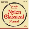 Image de Fender Nylon Acoustic Strings, 100 Clear/Silver, Tie End, Gauges .028-.043, 3-Pack