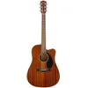 Image de Fender CD-60SCE Dreadnought Guitare Acoustique Electro, Tout Acajou, Inclus des Cours Virtuels Gratuits sur Fender Play