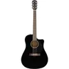 Image de Fender CD-60SCE Dreadnought Guitare Acoustique Electro, Noir, Parfait pour les Joueurs Débutants et Intermédiaires, Incluant des Cours Virtuels Gratuits sur Fender Play
