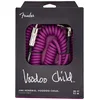 Image de Fender Hendrix  Voodoo Child  Coil Câble d'instrument, Câble torsadé, Droit,Angulaire, 30', Violet, Conception de Style Vintage