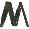 Image de Fender Sangle Guitare Cuir Vieilli Vert 6,3 cm (2.5") | Cuir vieilli souple, largeur 6,3 cm, compatible guitare électrique & acoustique, look vintage, confort optimal