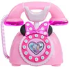 Image de Just Play Téléphone à Cadran Minnie Mouse de Disney Junior avec Effets sonores et Lumineux, Jouets pour Enfants de 3 Ans et Plus