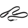 Image de Laisse éducative HALTI - 7 Fonctions Conçues pour vous aider a Éduquer et Promener votre Chien, Rembourrée, Laisse de Dressage de Chien à Double Extrémité pour Chiens et Chiots (Taille L, Noir, 2m)