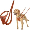Image de Harnais Anti-Traction HALTI - pour Que Votre Chien arrête de Tirer sur sa Laisse, Sangle de poitrail et des Pattes Avant rembourrée, Harnais pour Chiens de Taille Moyenne (Taille M, Orange Brûlé)