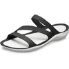 Image de Crocs Femme Swiftwater Sandal W Sandales, Black/White, 41/42 EU