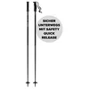 Image de Atomic AMT SQS Bâtons De Ski Noirs De 110 cm De Long, Bâtons Fiables En Aluminium 4*, Poignée Ergonomique, Système Safety Quick Release, Bâtons Avec Rondelle De 60 mm