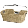 Image de M-Wave Ocean R Panier Mixte en jonc de mer Marron 41 x 29,5 x 17/14,5 cm