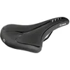 Image de Road/MTB Saddle, VELO - FIT Athlete BC, L, 277 x 155 mm, Black with Silver Stripes, on Card