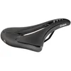Image de ROAD/MTB saddle, VELO - FIT ATHLETE FC, M, 276 x 145 mm, black with silver stripes, on card