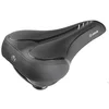 Image de City/Comfort saddle, VELO - FIT TOWNIE, black with silver stripes, on card