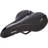 Image de City/Comfort saddle, VELO - FIT TOWNIE, XL, 263 x 216 mm, black with silver stripes, on card