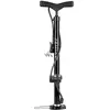 Image de Ventura Unisexe   Pompe à Pied pour Adulte en Acier Noir avec manomètre surélevé avec Double tête de Pompe Universelle, Adaptateur pour Matelas pneumatique et Aiguille