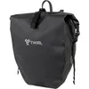 Image de TWIRL Sacoche de vélo pour porte-bagages SINGLE, 22 litres, avec poignée, bandoulière et petite poche intérieure amovible, sac porte-bagages, sac arrière de vélo, noir