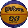 Image de Wilson, Ballon de Basketball FIBA 3x3 Game Basketball, Taille: 6, Bleu/Jaune, Caoutchouc, pour Intérieur et extérieur, WTB0533XB