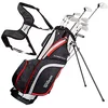 Image de WILSON Amazon Exclusive Golf WGG157548 Set de Golf Homme Noir Gris Rouge sans Manches Graphite