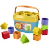 Image de Fisher-Price Mon Trieur de Formes jouet bébé, boite avec 10 blocs, pour apprendre à trier et à empiler, couleurs vives, 6 mois et plus, FFC84