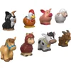 Image de Fisher-Price Little People 8 Figurines des Animaux de la Ferme, Jouet Enfant 12 Mois et Plus, GFL21