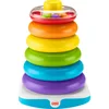 Image de Fisher-Price Pyramide Arc-en-Ciel géante, Jouet bébé à empiler de 35 cm avec 6 Anneaux colorés, 12 Mois et Plus, GJW15
