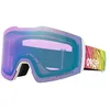 Image de Oakley Fall Line Lunettes de neige en iridium glacé, taille moyenne, blanc