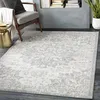 Image de Livabliss Kubu Vintage Rug - pour Salon 160x220 cm, Chambre - Neutres scandinaves, Style bohème à Motifs Traditionnels, Poil Naturel Facile à Entretenir - Grand, argenté, Gris et Ivoire