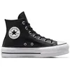 Image de Converse Chuck Taylor CTAS Lift Clean Hi, Sneakers Basses Femme, Noir (Black/Black/White 001), 41 EU