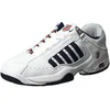 Image de K-Swiss Defier Rs, Chaussures de Tennis homme - Blanc - White (White/Dressblue/Fieryred 164), 49 EU