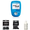 Image de Compex Electrostimulateur Fit 5.0 + Sachet de 4 électrodes Noires 5x5 cm + Sachet de 2 électrodes Noires 5x10 cm - 2 Snaps + Gel conducteur 250 ML