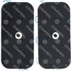 Image de Compex I Sachet de 2 électrodes Noires 5x10 cm Simple Snap pour électrostimulateur I Compatibles avec Les électrostimulateurs avec ou sans câble