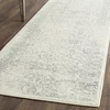 Image de SAFAVIEH Tapis de Sol Vieilli pour Salon, Salle à manger, Chambre à coucher - Adirondack Collection, Tapis à poil court, Ivoire et Argent, 76 X 244 cm