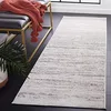 Image de SAFAVIEH Tapis Moderne pour Salon, Salle à Manger, Chambre à Coucher - Adirondack Collection, Tapis à Poil Court, Ivoire et Argent, 76 X 244 cm